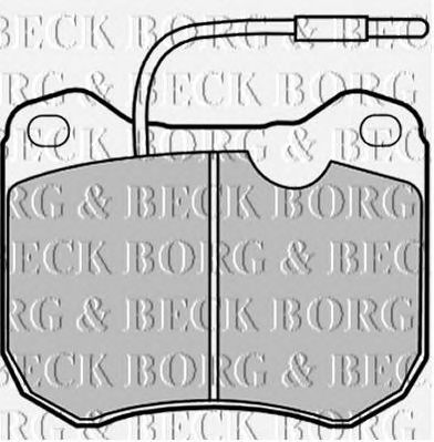 BORG & BECK bbp1064 -  Комплект тормозных колодок, дисковый тормоз